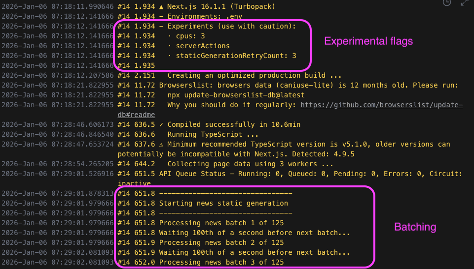 Next js experimental flags